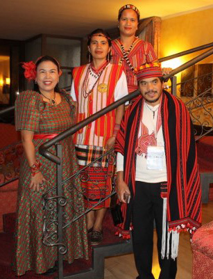 Vicky Garcia, Raymunda Mamaril, Rowena Gonnay and Jimmy Lingayo represented the traditional rice producers of the Cordillera